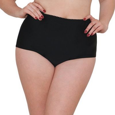 Black 'Jetty' high waisted brief